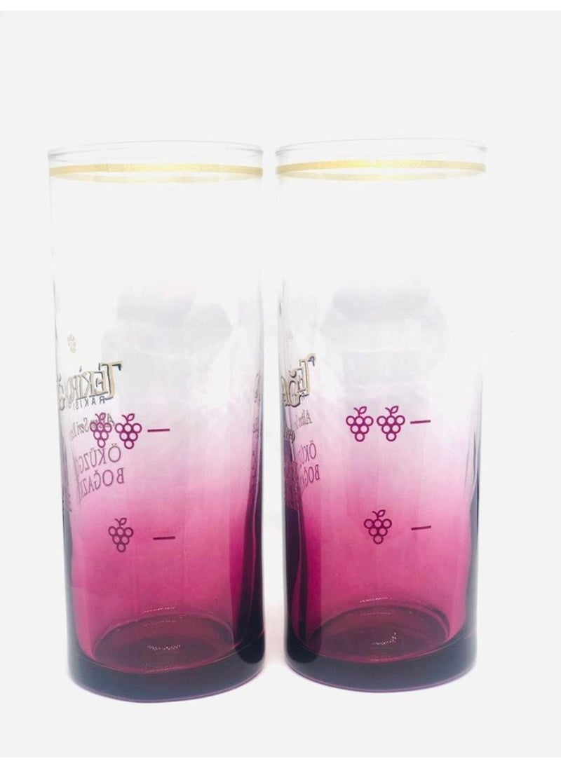 Paşabahçe Yeni Raki - Tekirdağ Ox Eye 6 Raki Glasses  - Image 2