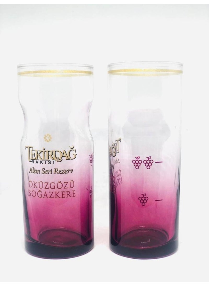 Paşabahçe Yeni Raki - Tekirdağ Ox Eye 6 Raki Glasses  - Image 3