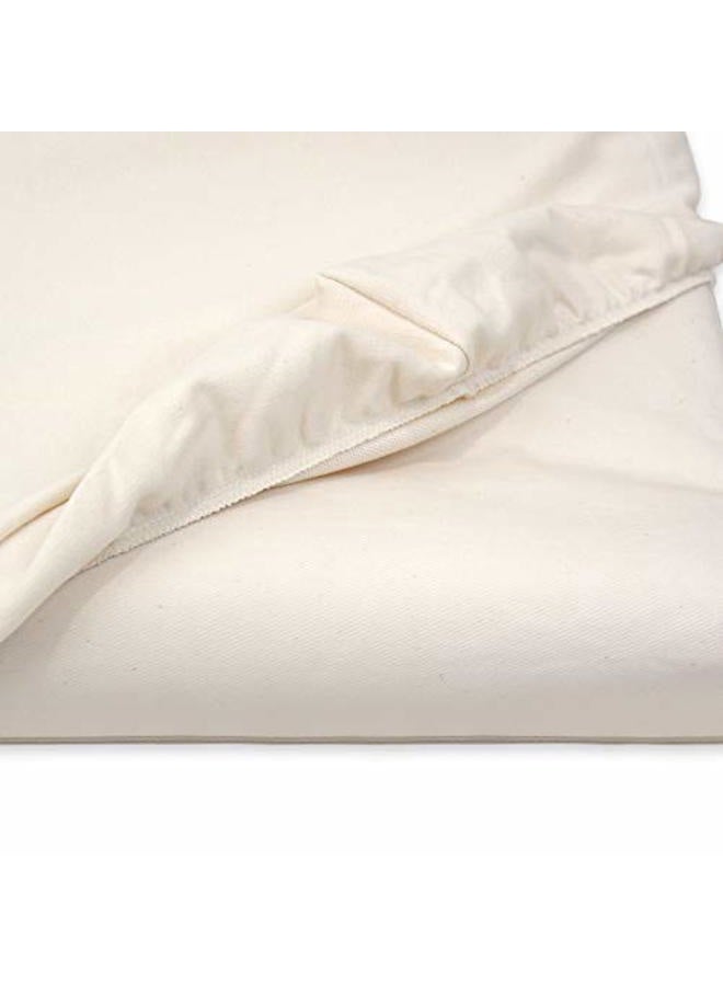 Naturepedic Organic Contoured Changing Pad Cover - Easy to Clean, Lightweight & Portable - Comfort 2-Sided and 4-Sided Baby Diaper Changing Pad Cover - 16" x 31" - Image 3
