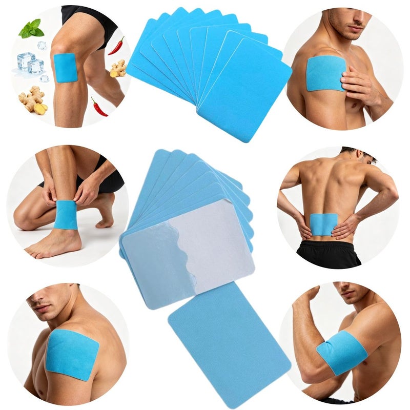 25 Pcs Blue Hot Cold Elastic Bandage Adjustable Support Strap Multi Part Comfortable Skin Friendly Wrap Home Use Portable - Image 3