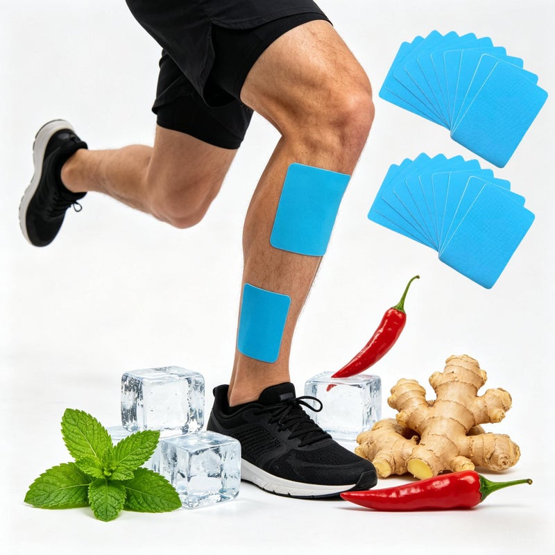 25 Pcs Blue Hot Cold Elastic Bandage Adjustable Support Strap Multi Part Comfortable Skin Friendly Wrap Home Use Portable - Image 1