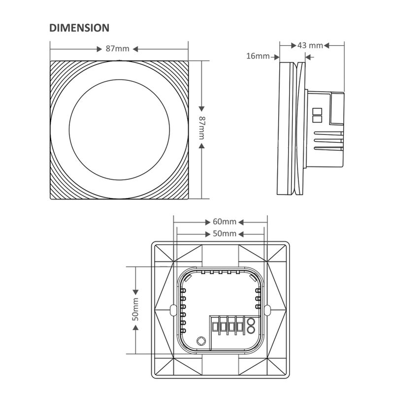 Digital Water Underfloor Heating Thermostat Controller For Electric Floor Heating - Image 4