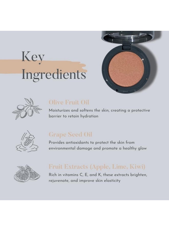 دوم بيوتي أحمر خدود تشيك إنفي من دوم بيوتي - غني بالفيتامينات ومضادات الأكسدة، يدوم طويلًا، قابل للبناء، لمسة نهائية ناعمة، جمال نظيف - بودرة أحمر خدود جورجيان جلو ميك أب 0.88 أونصة - Image 3