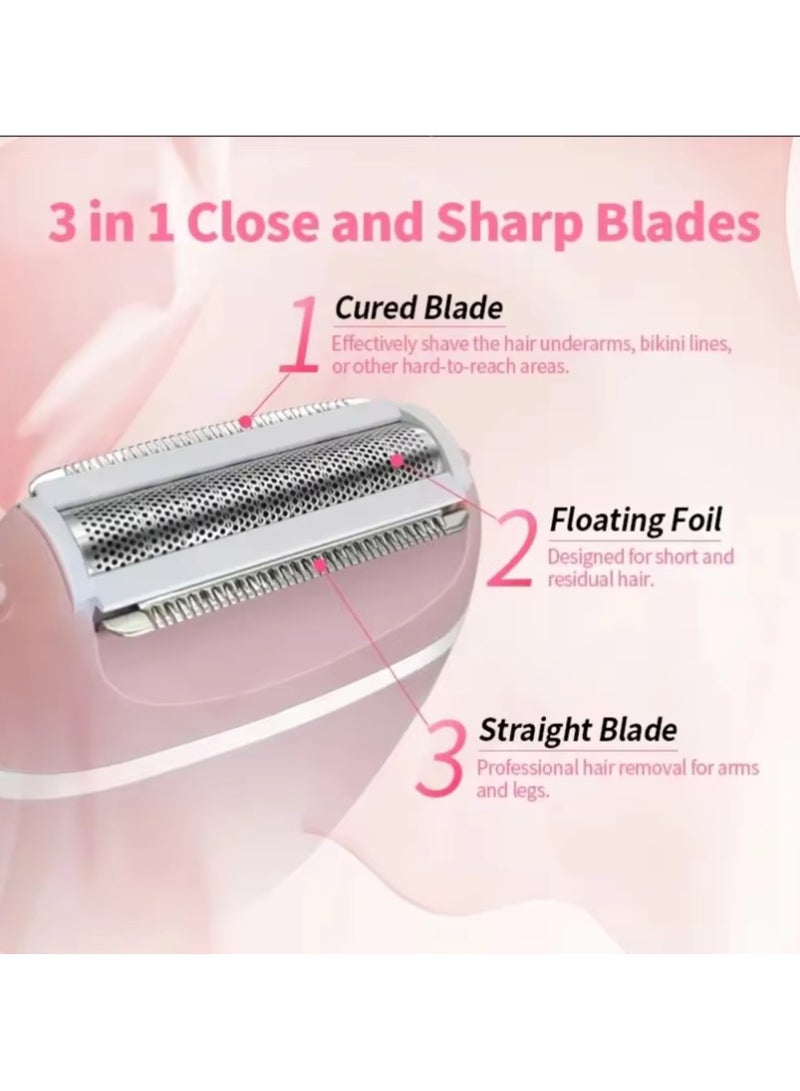 Lady Shaver Hair Remover for Women Face Mini Electric Facial Hair Removal For Women Pink - Image 4