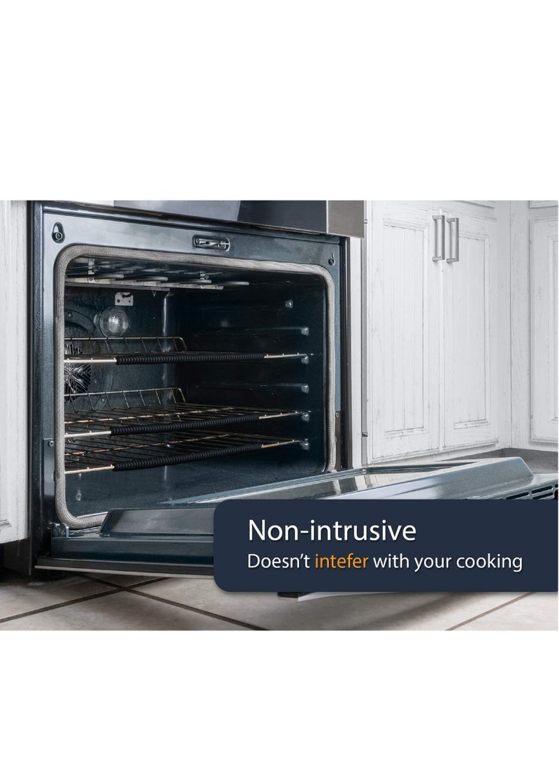 Generic 3 pack Silicone Oven Rack Shields Heat Resistance Silicone Oven Rack Protectors Guards Against Burns and Scars 14 Inches Long (Black)  - Image 4