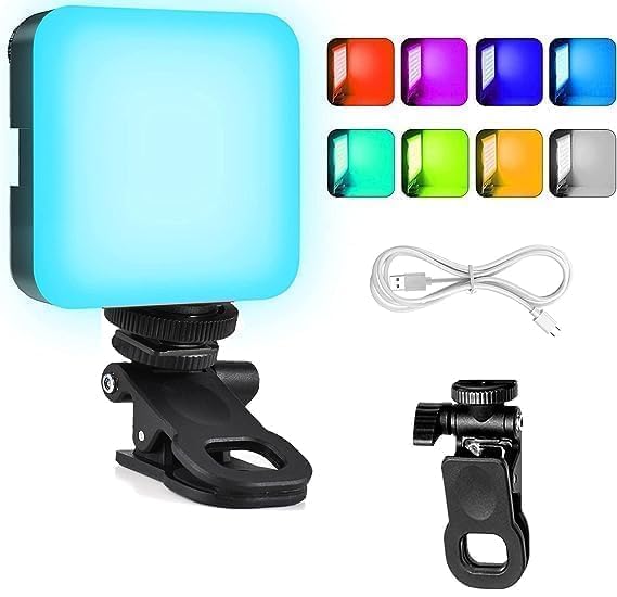 ELITEWAVE LED Pocket Video Mobile Light | Selfie, Video, Photography, Meeting, Lighting Dimmable & Rechargeable Type C, 3200K-6500K | LED Light for Computer, Tablet, Smartphone, DSLR Camera with Screen Clip - Image 5