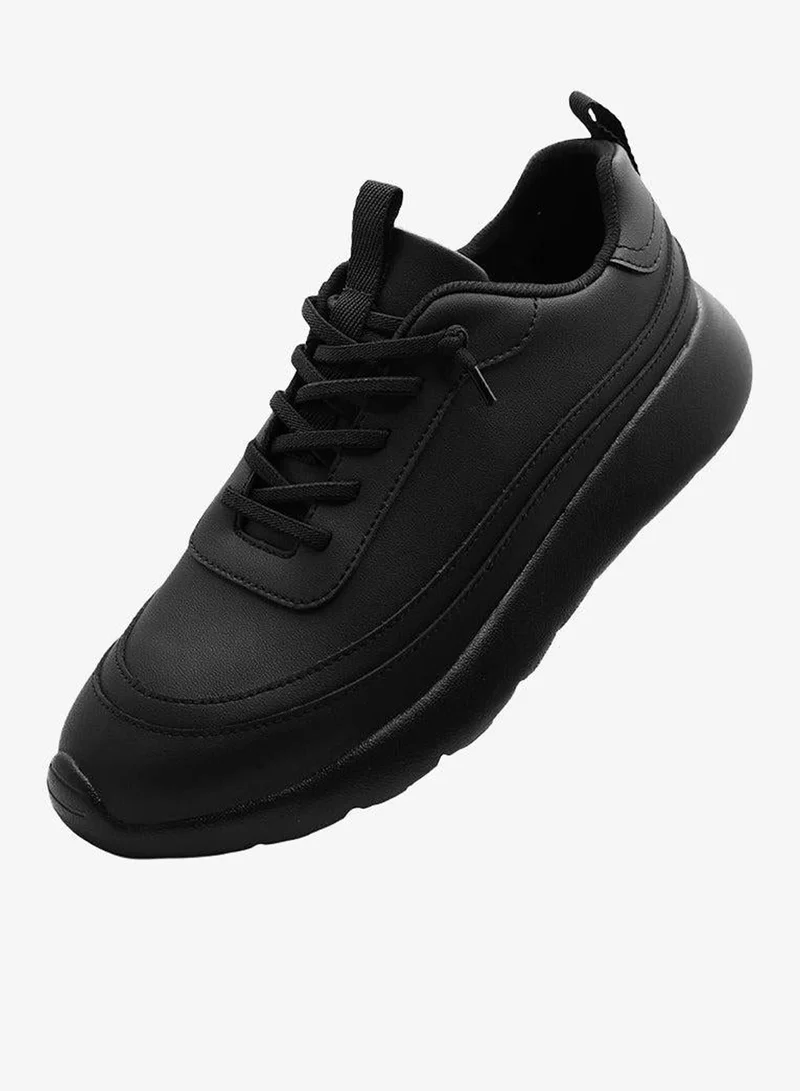 دوا زو لو Faux Leather Casual Walking Trainer