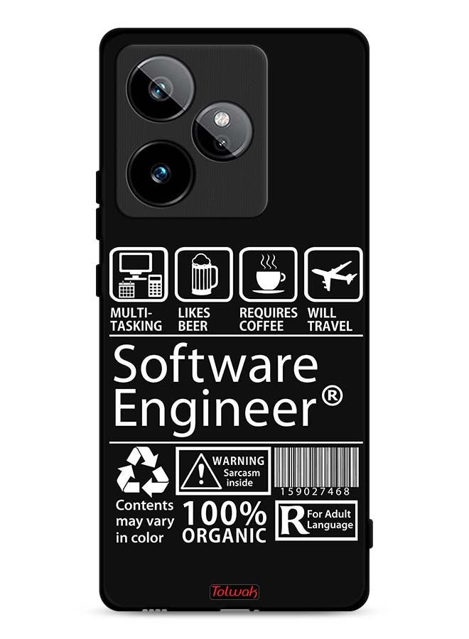 Tolwak Realme GT 7T 5G Protective Case Cover Software Engineer Sticker