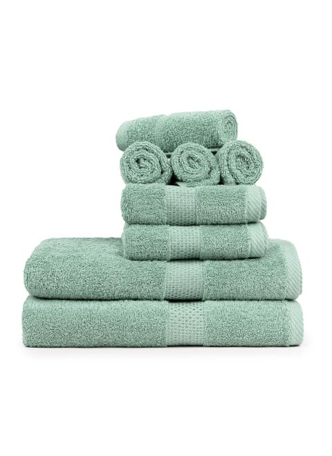 Cleanup Towels Set of 08. Durable Quality With Excellent Color Options Specially Designed To Match Your Washroom As You Desire. Well Absorbant Durable Lasts Long. 600 + GSM Guranteed.