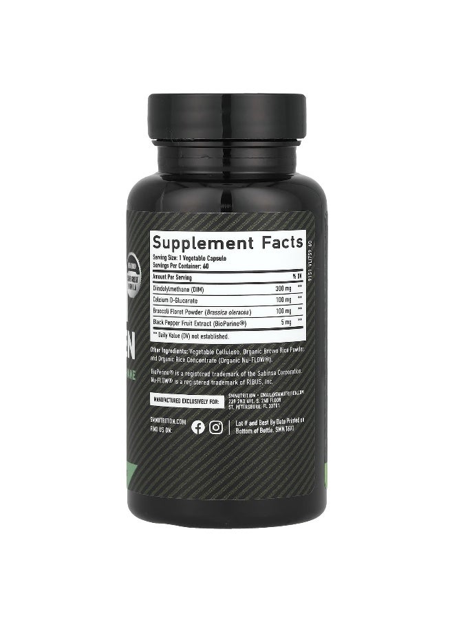 SMNutrition SMNutrition, DIM For Men, 300 mg, 60 Capsules  - Image 2