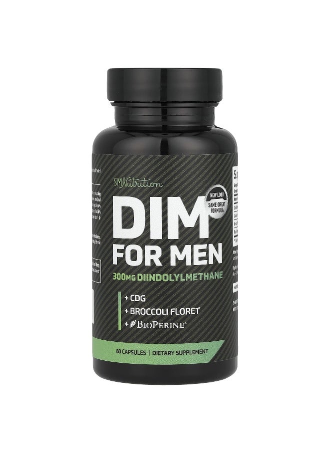 SMNutrition SMNutrition, DIM For Men, 300 mg, 60 Capsules  - Image 1