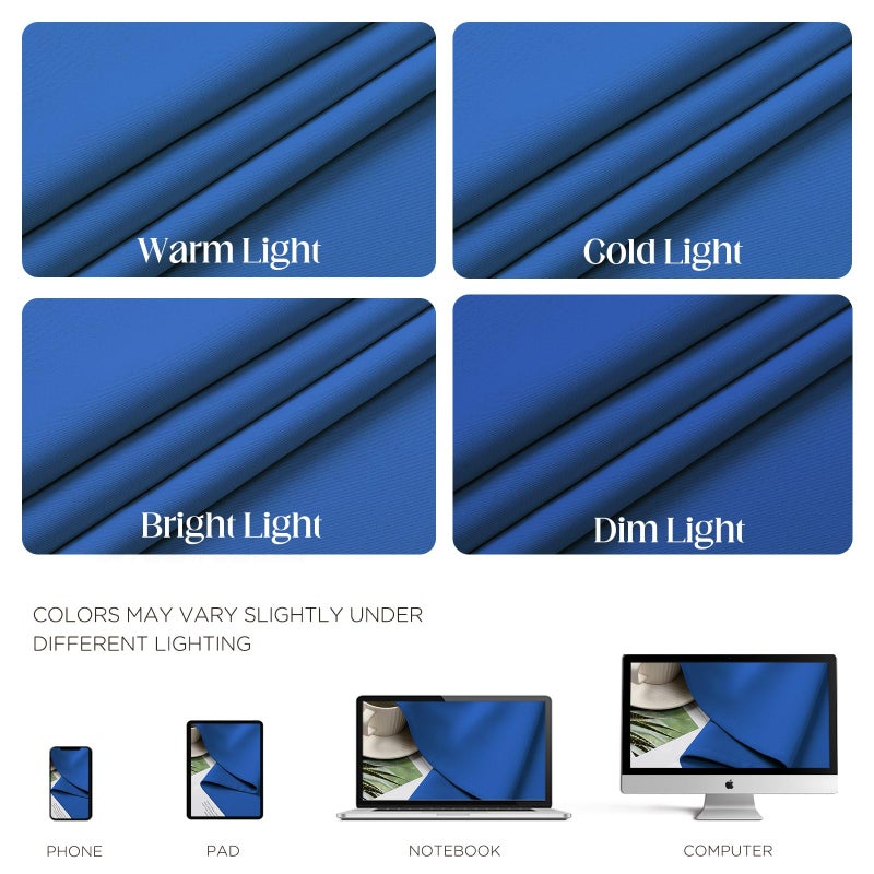 CUCRAF Blackout Curtains 84 inch Length 2 Panels Set, Room Darkening Drapes for Living Room Bedroom, Thermal Insulated Light Blocking Grommet Window Curtain (W52 x L84 Inch, Dark Blue) - Image 4