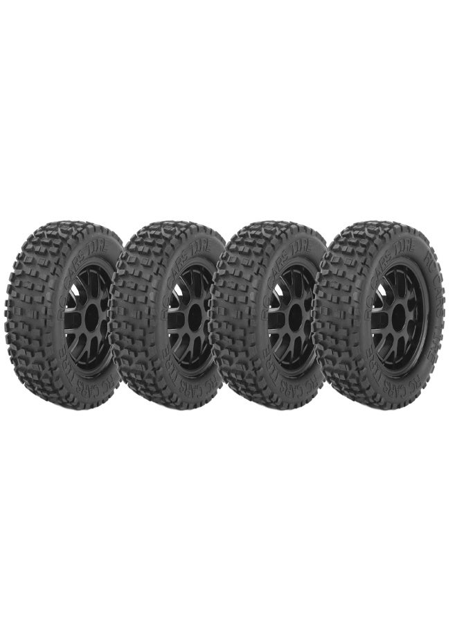4Pcs RC Tires Rubber Universal Truck Wheel for 1:14 1:16 1:18 Car Model Accessory - Image 2