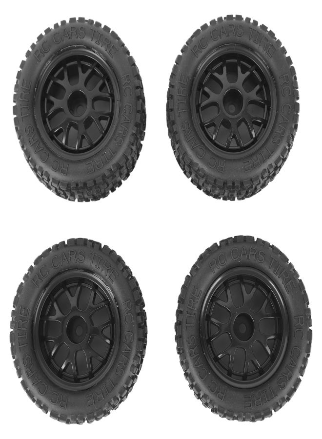4Pcs RC Tires Rubber Universal Truck Wheel for 1:14 1:16 1:18 Car Model Accessory - Image 1