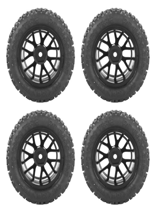 4Pcs RC Tires Rubber Universal Truck Wheel for 1:14 1:16 1:18 Car Model Accessory - Image 4