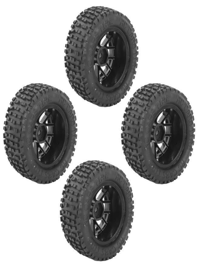 4Pcs RC Tires Rubber Universal Truck Wheel for 1:14 1:16 1:18 Car Model Accessory - Image 5