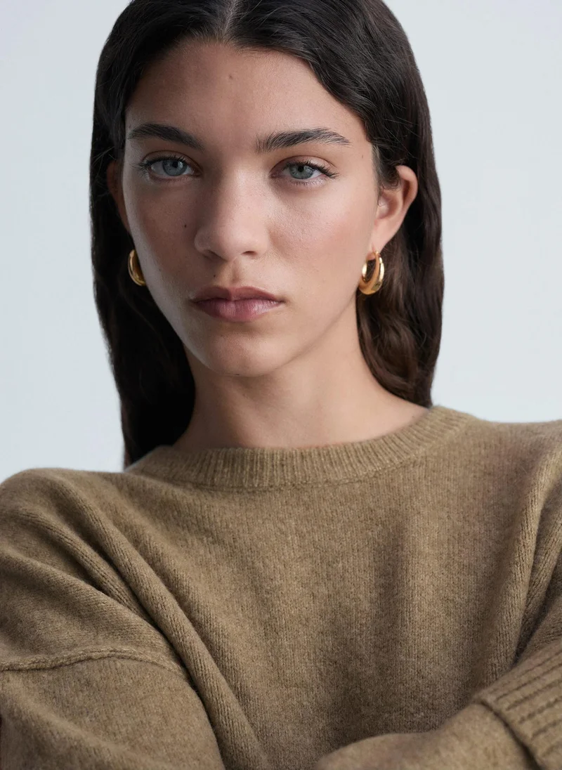 MANGO Rolled Up Sleeves Sweater