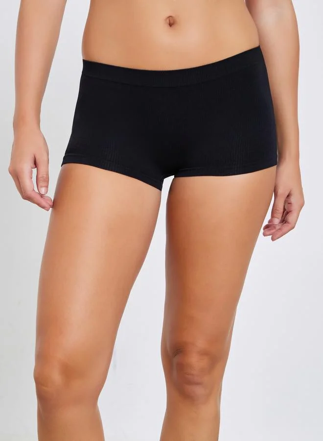 Styli Pack of 3 - Seamless Rib Boyshort Briefs