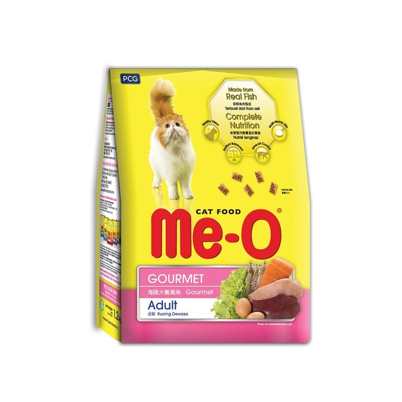 Me-O Dry Cat Food, Gourmet Flavor (1.1 Kg), Adult - Image 5