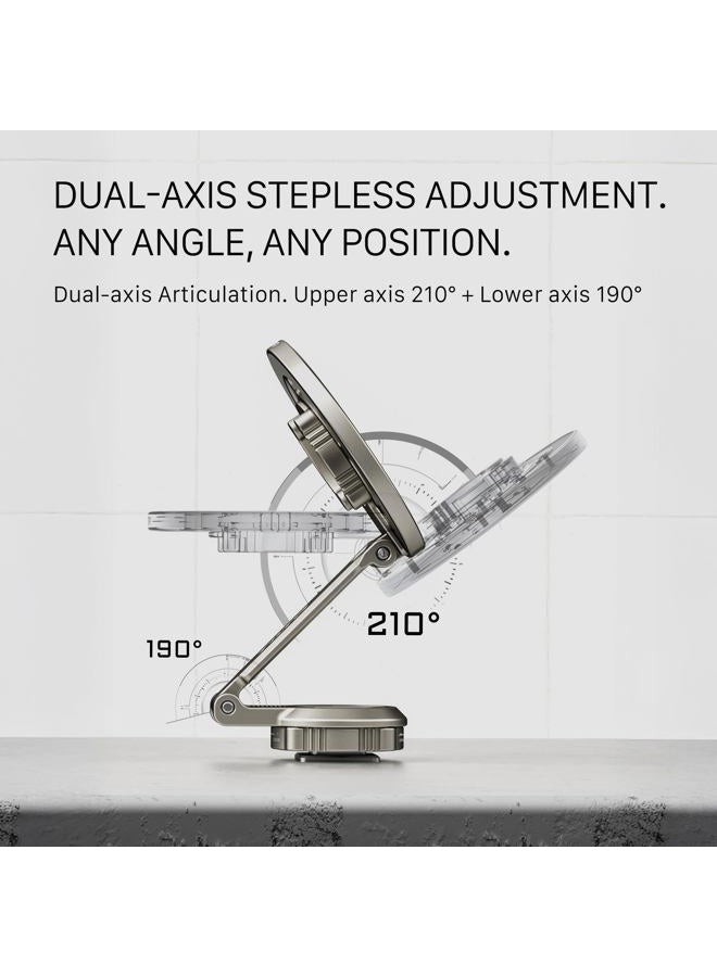 Tilta Magnetic Articulating Mounting Kit – Titanium Gray | Smartphone & Power Bank Holder with Cold Shoe, 1/4”-20 | Multi-Axis Arm for Camera Rigs, Wireless Monitoring, Vlogging - Image 5