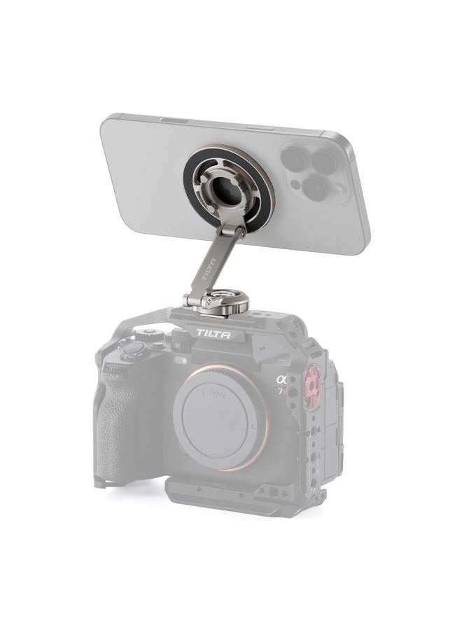 Tilta Magnetic Articulating Mounting Kit – Titanium Gray | Smartphone & Power Bank Holder with Cold Shoe, 1/4”-20 | Multi-Axis Arm for Camera Rigs, Wireless Monitoring, Vlogging - Image 1