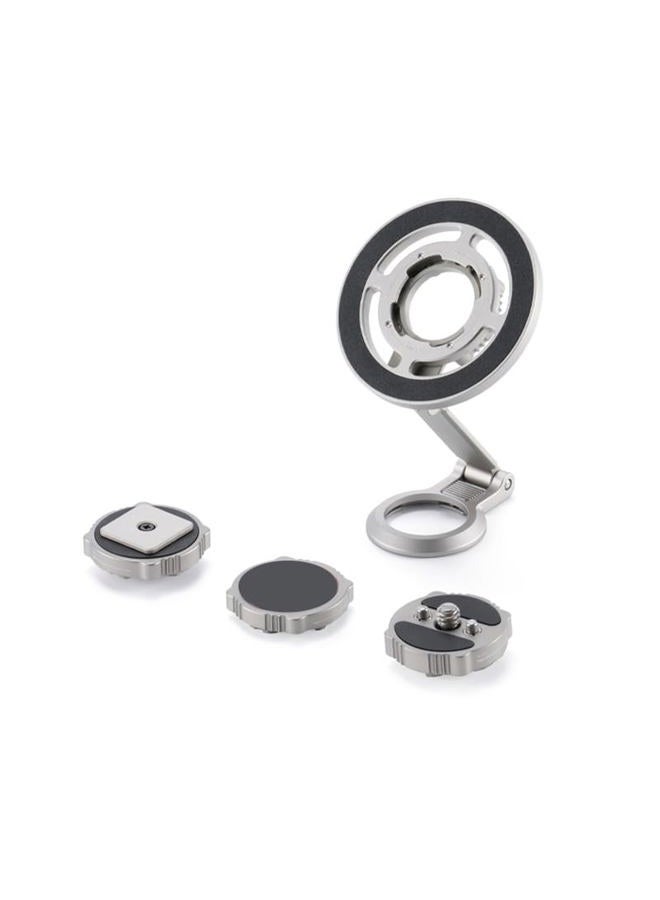 Tilta Magnetic Articulating Mounting Kit – Titanium Gray | Smartphone & Power Bank Holder with Cold Shoe, 1/4”-20 | Multi-Axis Arm for Camera Rigs, Wireless Monitoring, Vlogging - Image 4