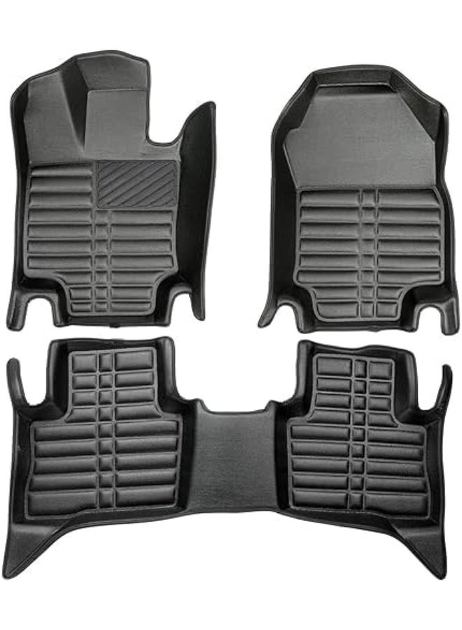 Original 3-Piece 5D Custom-Fit Car Floor Mats - Heavy-Duty Heat Resistant Interior Protection, Anti-Shrink & Long-Lasting Premium Quality (2-Year Agent Warranty) - Image 1