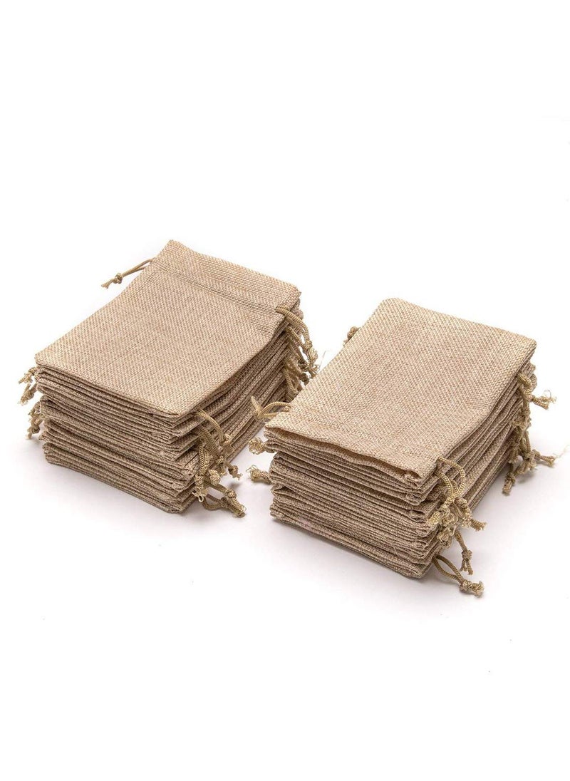 Lifekrafts LifeKrafts Jute Linen Pouches for Diwali, Christmas & Party Gift Bag, Gifts Bags for Return Gifts Bags, (Natural Jute, 15x20 Cm) - Pack of 50  - Image 5