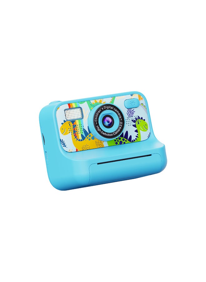 Generic Children's Camera Is A Photo-printable Cartoon Digital Mini High-definition Dual-camera Source Factory.-Color:Sky Blue  - Image 1