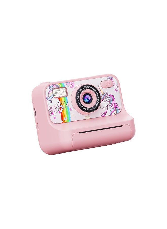 Generic Children's Camera Is A Photo-printable Cartoon Digital Mini High-definition Dual-camera Source Factory.-Color:Sky Blue  - Image 4