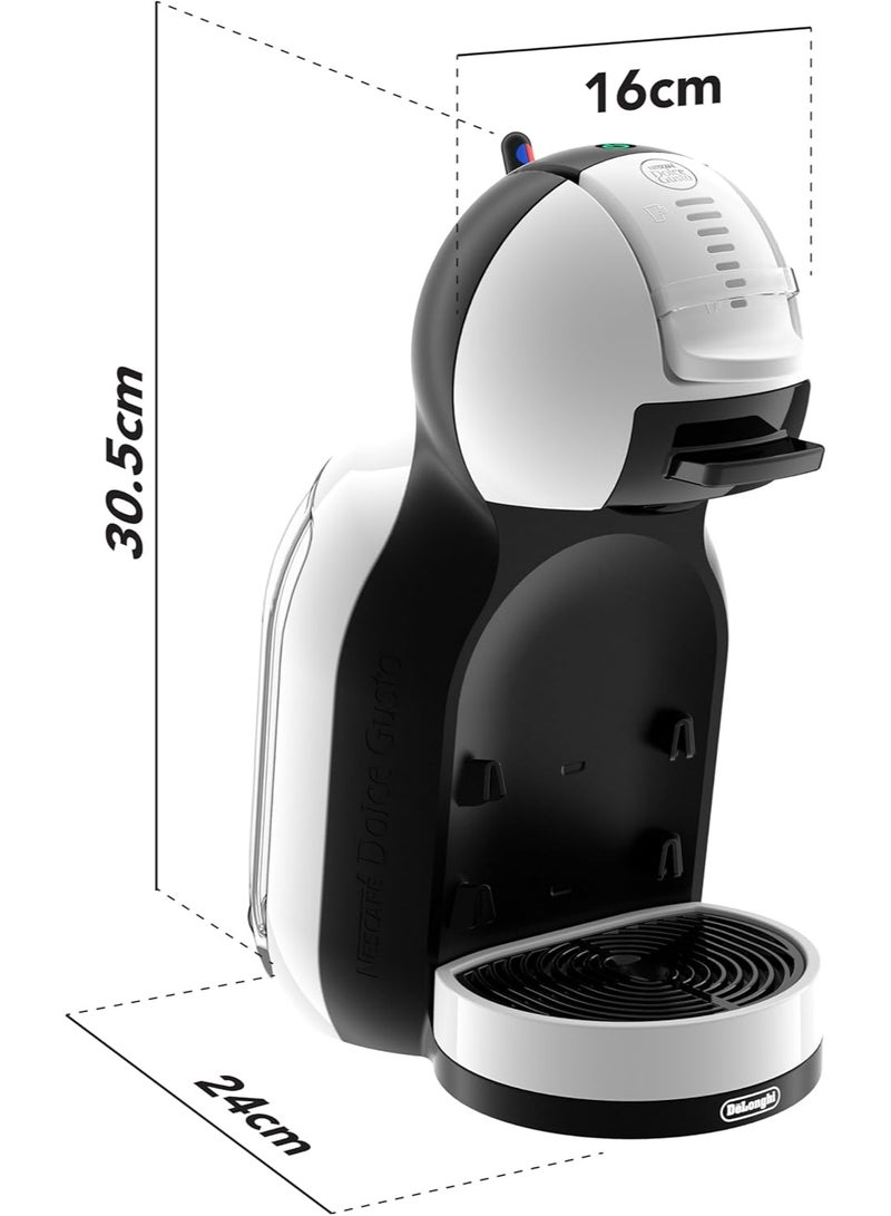دولسي قوستو ماكينة تحضير القهوة بالكبسولات Dolce Gusto Mini Me - للإسبريسو والكابتشينو والمزيد (طراز EDG305.WB) - لون أبيض وأسود - Image 2