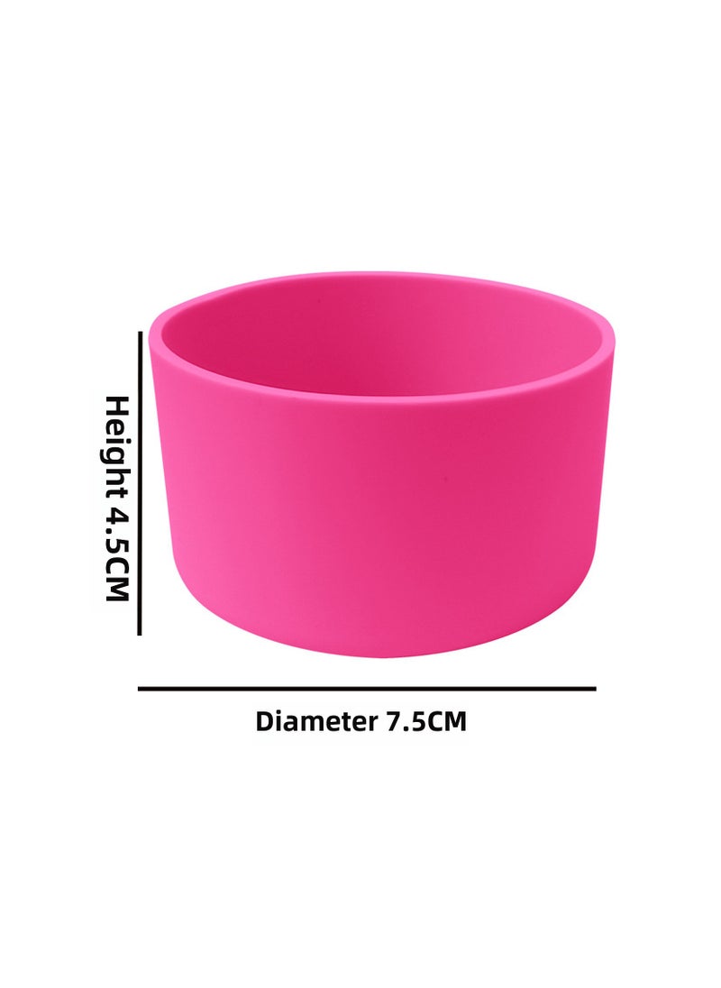 Silicone Sleeve Anti-Slip Heat-Resistant for Hydro FlaskRose (7.5cm) Rose (7.5cm) 