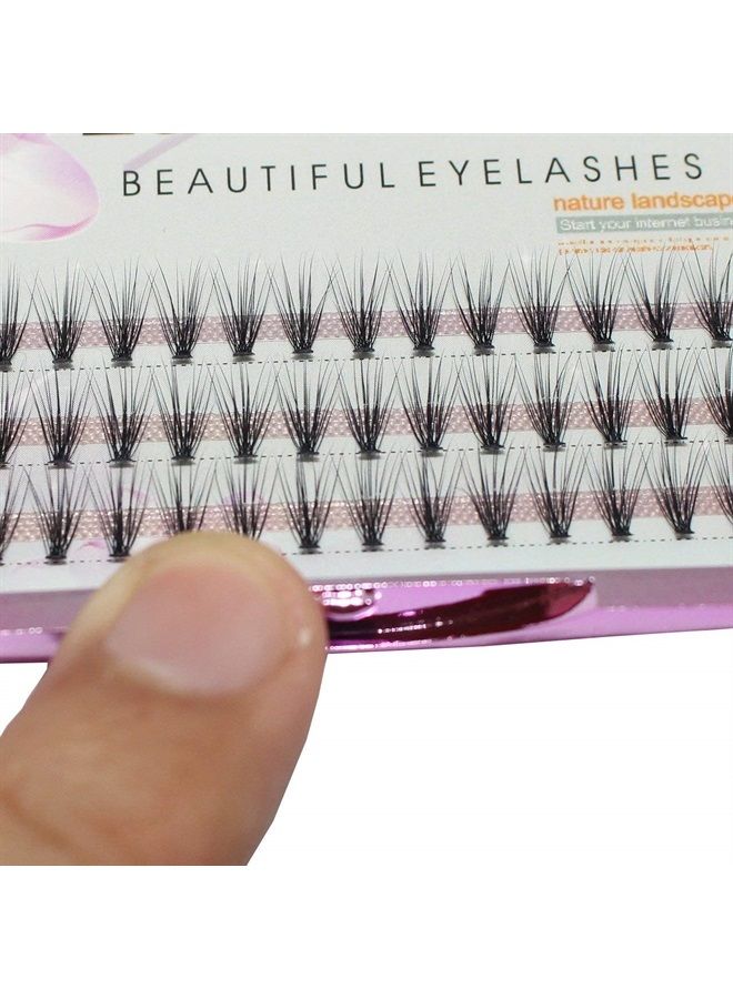 Dedila 8/10/12/14/16/17/18/20mm 60pcs 20 Root Grafting Individual False Eyelashes Mink Natural Long Eye Lashes Cluster Extension Makeup Beauty Fake Eyelash (21mm) - Image 2