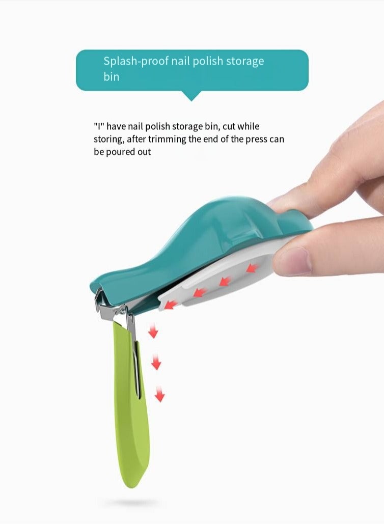 أطفال الهوغوز مجموعة العناية اليومية بمسمار الطفل 3 قطع، قصاصات الأظافر القابلة للسحب ملف الأظافر (أزرق) - Image 3