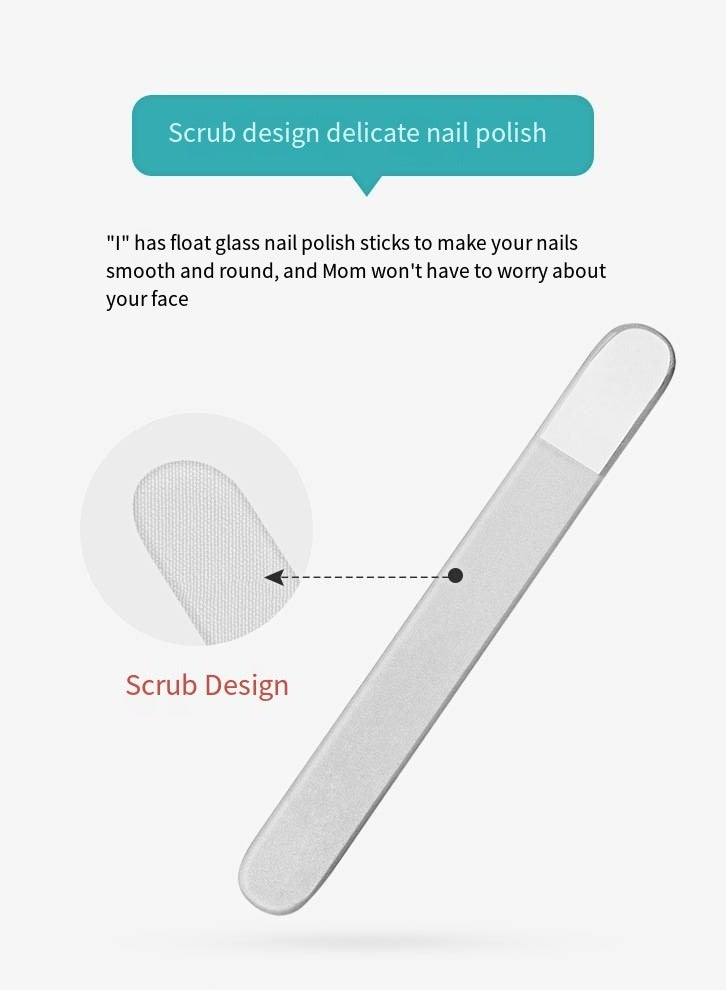أطفال الهوغوز مجموعة العناية اليومية بمسمار الطفل 3 قطع، قصاصات الأظافر القابلة للسحب ملف الأظافر (أزرق) - Image 5