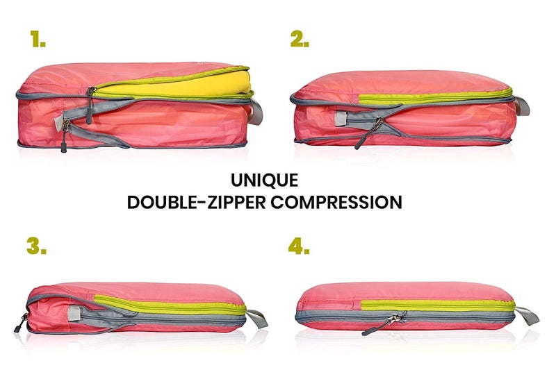 SUITEDNOMAD 6 Set/3 Set Ultralight Compression Packing Cubes, Suitcase and Backpack Travel Organizer Bags - Image 2