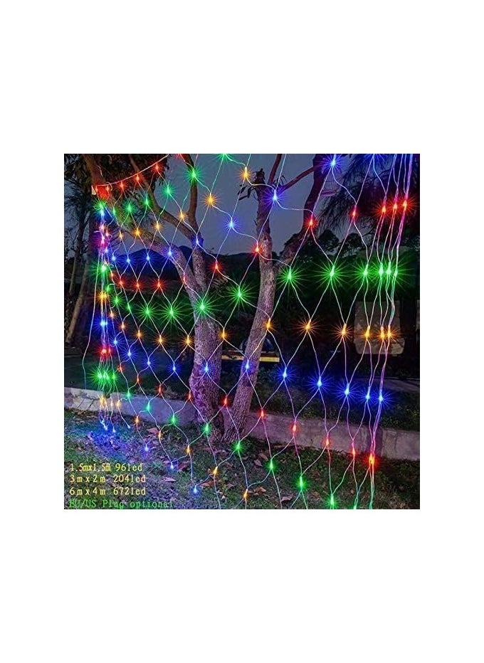 Generic - Ramadan LED Net Lights 196 LED Lamp For your Home and Garden Decorations - Image 1