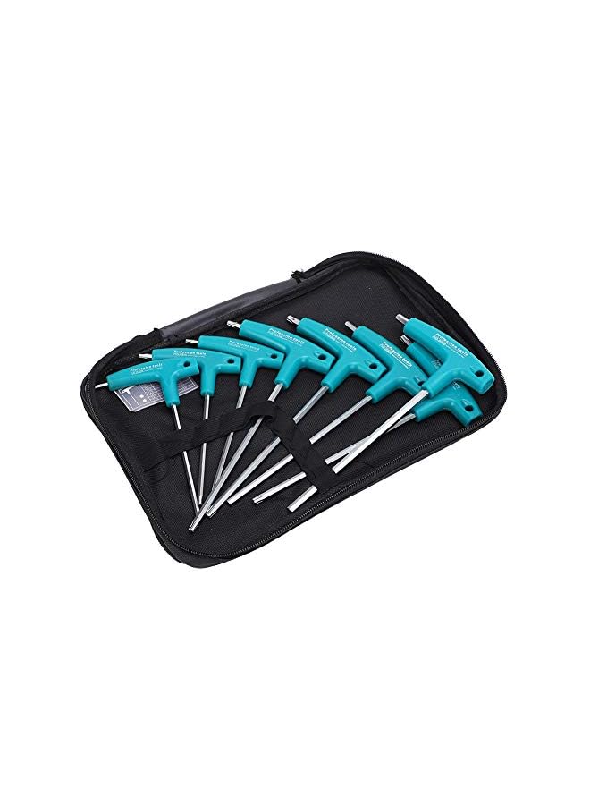 vesus Hex Wrench Set, Allen Hex Key Wrench Set with Anti‑Slip Handle, Vanadium Steel Hand Repair Tools Include H4/H5/H6/T15/T20/T25/T27/T30, Fit For Fast Spinning Action - Image 2