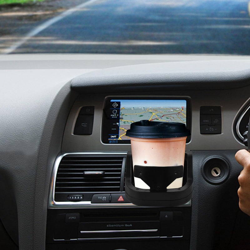 Black Car Air Vent Cup Holder Drink Can Holder Compatible with Most Vehicles - Image 5