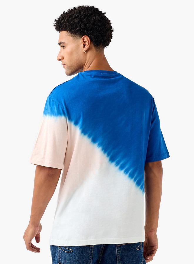 Splash FAV Men Regular Fit Crew Neck Short Sleeves Tie Dyed T Shirt - Image 3