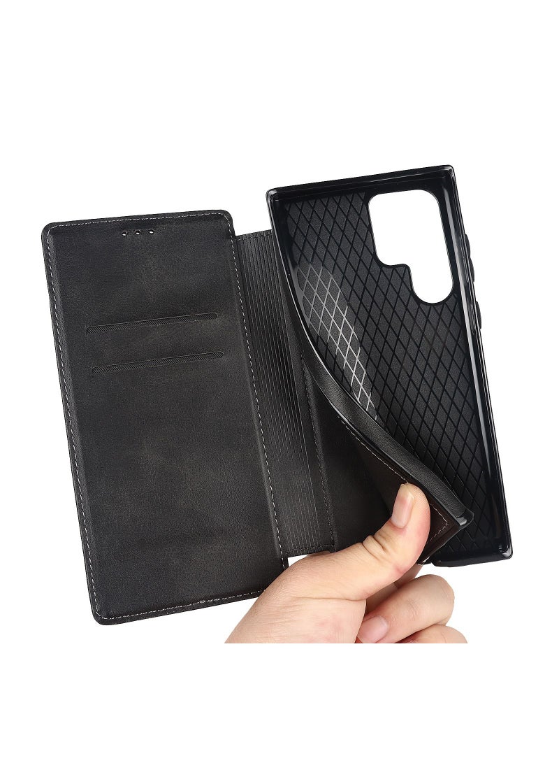 Suteni Flip Cover Leather Protective Case for Samsung Mobile Phone - Image 3