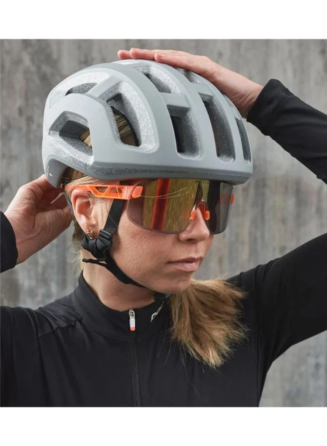 POC Fluorescent Orange Translucent  - Clarity Road/Gold VGM Elicit Bike Sunglasses  | Best Price UAE