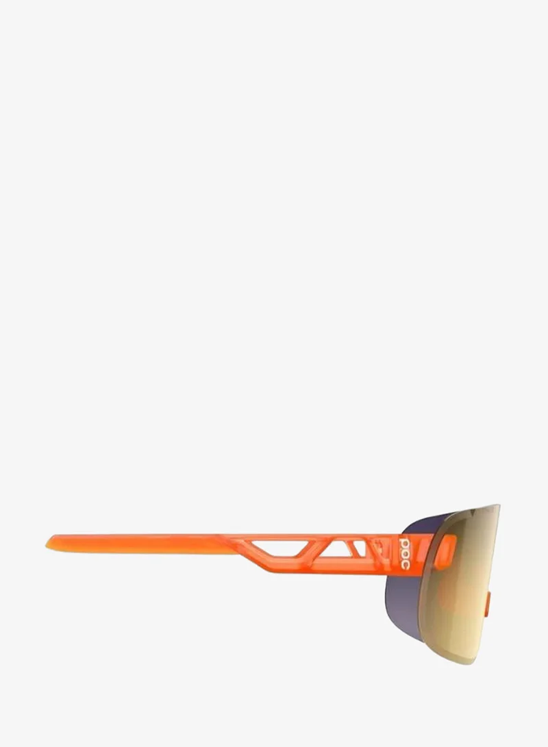 POC Fluorescent Orange Translucent  - Clarity Road/Gold VGM Elicit Bike Sunglasses  | Best Price UAE