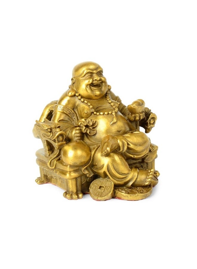 WEALTHCOMING Fengshui Decor Laughing Buddha Statue for Lucky & Happiness, God of Wealth Statue,Brass Buddhist Statues and Sculptures Home Decor Congratulatory Gifts (X-Large) - Image 5