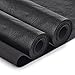 TeeLiy Faux Leather Fabric Soft Synthetic PU Fabric Material Thick Durable Synthetic Repholstery Leather Vinyl Soft Touch Distressed DIY Crafts Upholstery Individual 1 Yards Cut 36 x 54 Black - Image 2