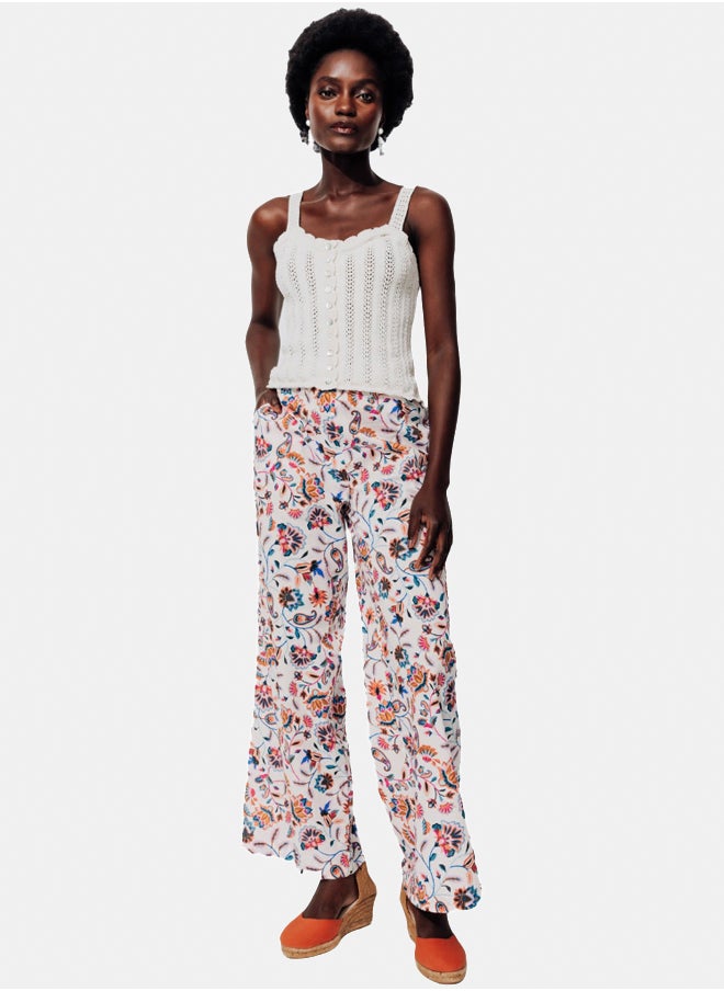 promod Wide leg patterned trousers  - Image 1