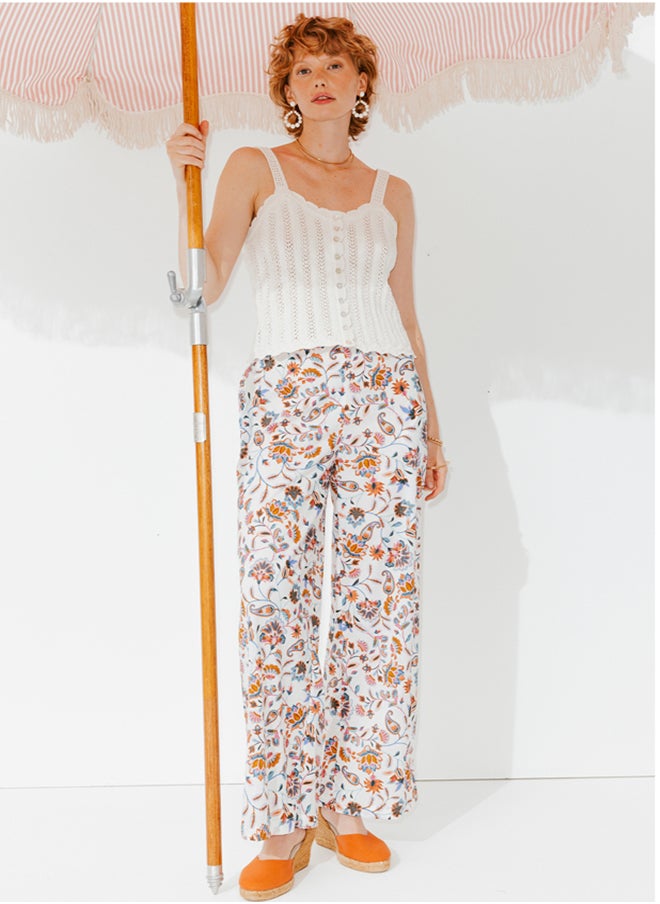 promod Wide leg patterned trousers  - Image 3