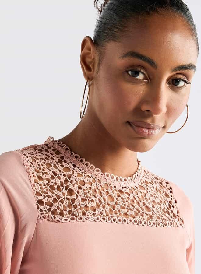 Splash FAV Pleated Chiffon Dress - Image 4