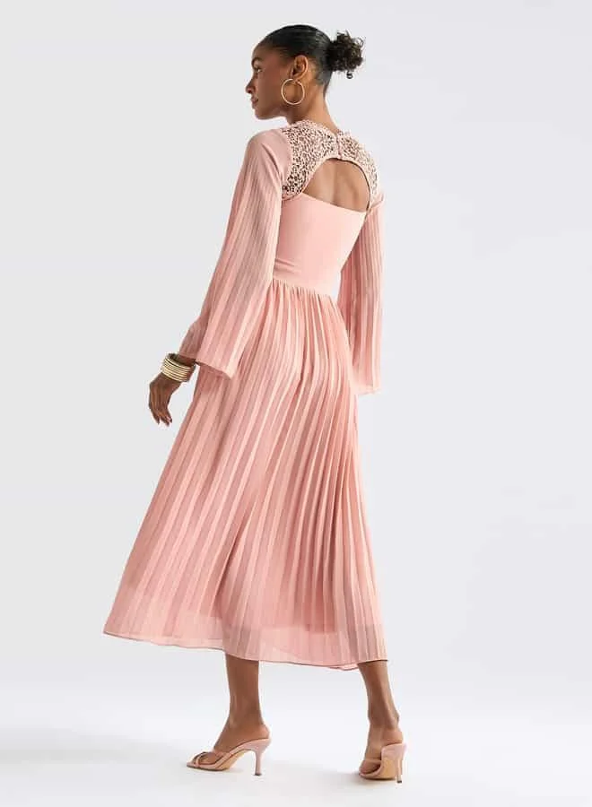 Splash FAV Pleated Chiffon Dress