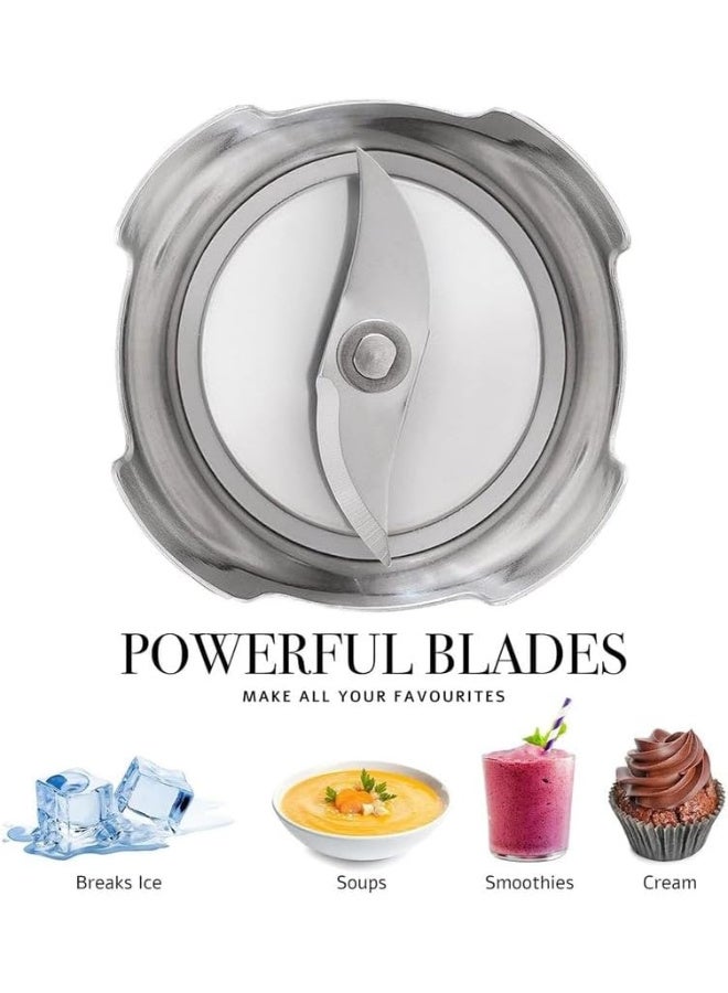 Denx Stick Blender DX2012 (400W, Stainless Steel Blades, Portable Handheld Electric Mixer, Ergonomic Grip, Low Noise, Easy Clean, White) – For Soups, Smoothies, Sauces, Baby Food - Image 5